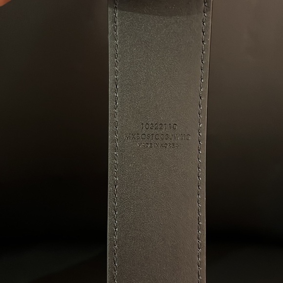 FINAL DROP / SALE !! Mcm unisex visetos monogram leather logo belt NWT - Picture 5 of 5